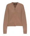 Jacquemus Womens  V-neck Branded Alpaca-blend Knit Cardigan In Brown