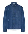 Jacquemus La Chemise Boulanger Blue Stripe Cotton Shirt In Blue