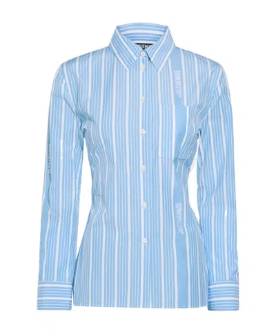 Jacquemus Long-sleeved Shirt In Blue
