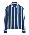 Jacquemus La Chemise Papier Striped Boxy Shirt In Blue