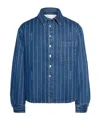 Jacquemus La Chemise Boulanger Blue Stripe Cotton Shirt In Blue