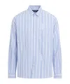 Jacquemus La Chemise Simon Logo Striped Shirt In Blue