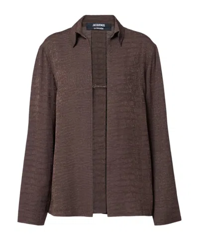 Jacquemus Long-sleeved Shirt In Blue