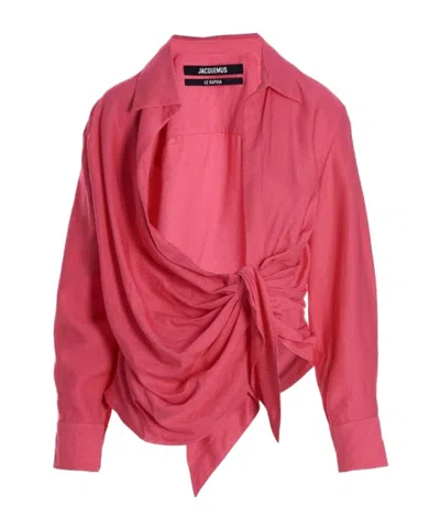 Jacquemus La Chemise Bahia Shirt In Purple