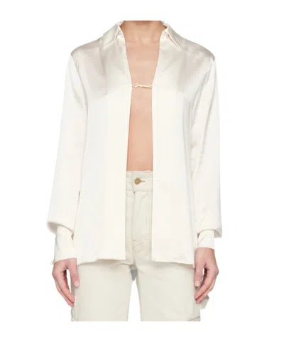 Jacquemus Long-sleeved Shirt In White