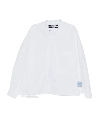 Jacquemus Long-sleeved Shirt In White
