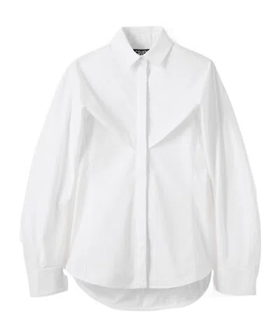 Jacquemus Long-sleeved Shirt In White
