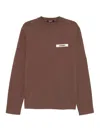Jacquemus Le Sweatshirt Gros Grain Sweatshirt In Brown