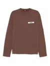 Jacquemus Le Sweatshirt Gros Grain Sweatshirt In Brown