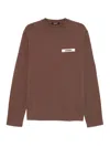 Jacquemus Le Sweatshirt Gros Grain Sweatshirt In Brown