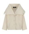 Jacquemus Caruso Coat With Adjustable Belt And Slit In Nude