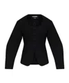 Jacquemus Button-fastening Balloon-sleeve Jacket In Gold
