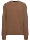 Jacquemus La Maille Logo-intarsia Sweater In Brown