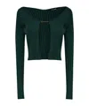Jacquemus Logo-plaque Logo-plaque Cardigan In Black
