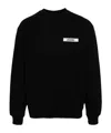 Jacquemus Le Sweatshirt Gros Grain In Black
