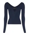 Jacquemus Long-sleeved Sweater In Black