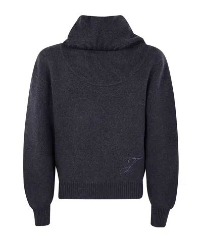 Jacquemus Long-sleeved Sweater In Blue