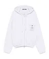 Jacquemus Le Hoodie Torneo Club Logo Patch Cotton Hoodie In White