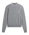 Jacquemus Logo-embroidered Wool Sweater In Gray