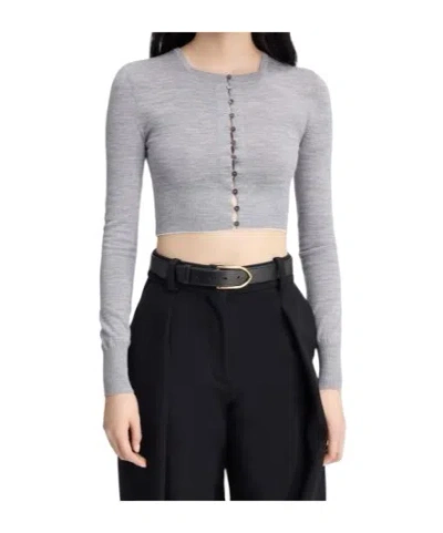Jacquemus Long-sleeved Sweater In Gray