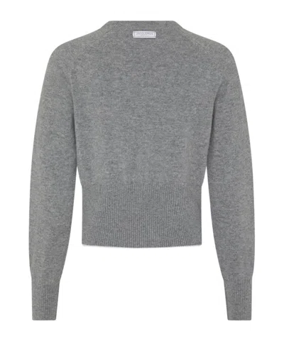 Jacquemus Long-sleeved Sweater In Grey