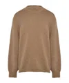 Jacquemus La Maille Logo-intarsia Sweater In Light Brown