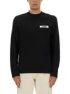 Jacquemus Le Sweatshirt Gros Grain Sweatshirt In Black