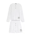 Jacquemus Long-sleeved T-shirt Elastic Waist Shorts Set In White