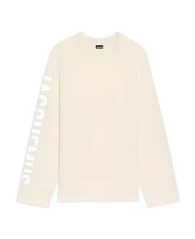 Jacquemus Long Sleeved T-shirt In Nude