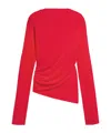 Jacquemus Long-sleeved Top In Red