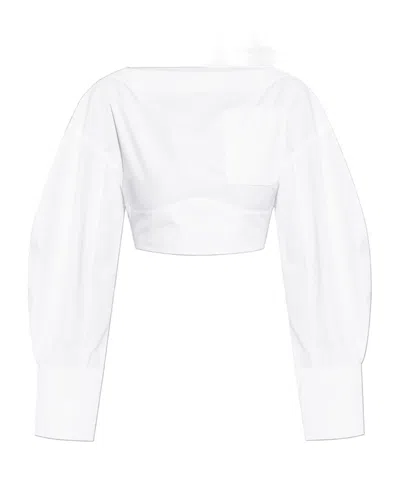 JACQUEMUS JACQUEMUS OPEN-BACK CROPPED SHIRT