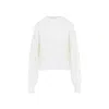 Jacquemus Long-sleeved Wool Blend Sweater In White