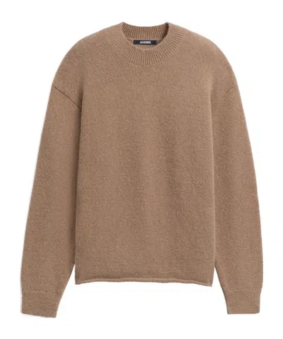 JACQUEMUS JACQUEMUS LOGO DETAILED KNITTED JUMPER