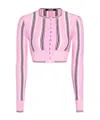 Jacquemus Pink Virgin Wool Le Cardigan Spiaggia Cardigan In Pink