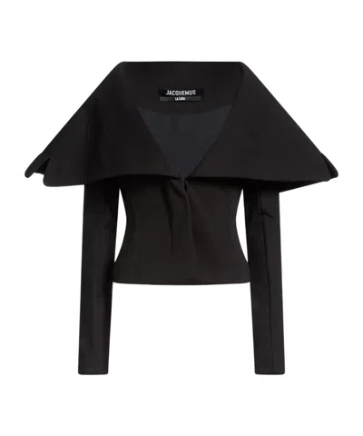 Jacquemus Long Sleeves Jackets In Black