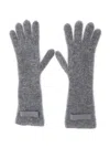 Jacquemus Les Gants Gros Grain Alpaca Blend Gloves In Gray