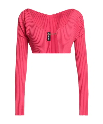 Jacquemus Long-sleeved Cardigan In Pink