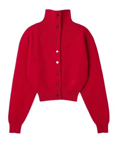 Jacquemus Long-sleeved Cardigan In Red