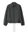 Jacquemus Hooded Jacket Elastic Cuffs Drawstring Hem In Gray