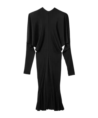 Jacquemus Long-sleeved Dress In Black