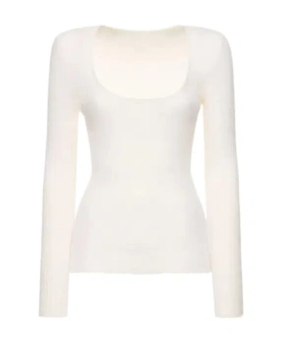 Jacquemus Long-sleeved Knitwear In White