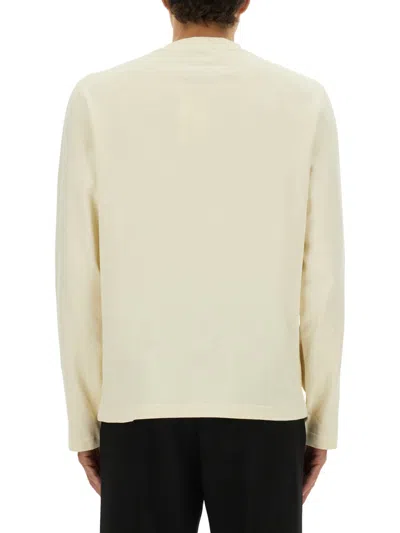 Jacquemus Longsleeved Tshirt In Yellow