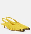 Jacquemus Cubisto Banane Pointed Toe Slingback Pump In Yellow