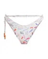 Jacquemus Low-rise Beaded Bikini Bottoms In White