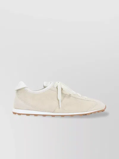 Jacquemus Low-top Rubber Sole Sneakers With Textured Finish