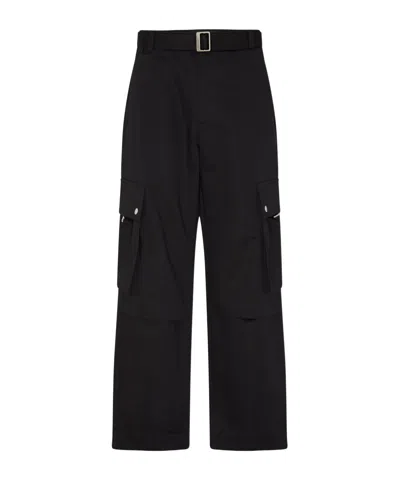 Jacquemus Low-waist Work Casual Pants In Black