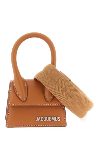 Jacquemus Luxurious Brown Leather Shoulder Bag For Men
