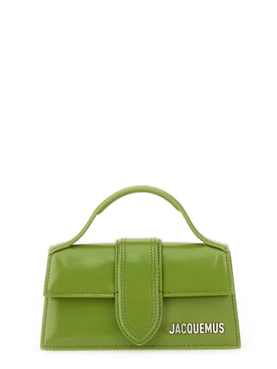 Jacquemus Luxurious Calf Leather Handbag In Green