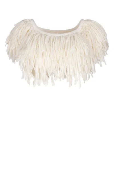 Jacquemus White Short Sleeves Top