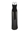 Jacquemus Maille Nodo Maxi Dress In Black